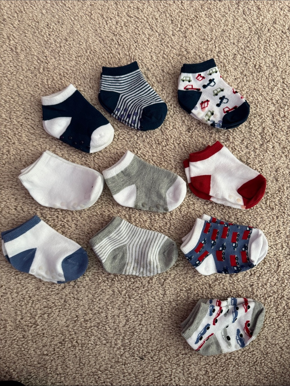 10 NWOT- Baby/Toddler No-Show Socks - Multi-Color Pack
